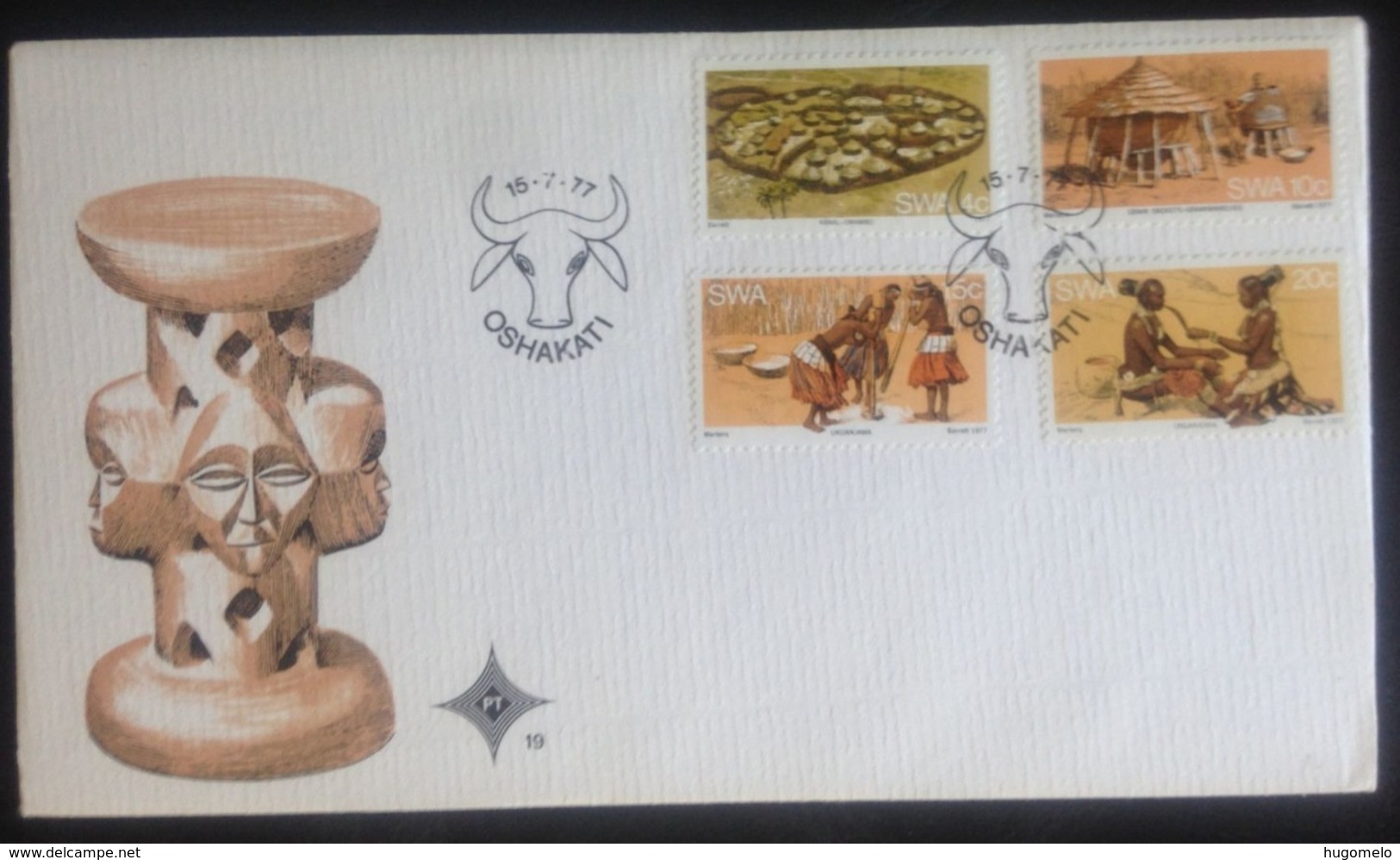 SWA, South-West Africa, Uncirculated FDC, «Ethnography», «Native People», «The WAMBO», 1977 - Brieven En Documenten