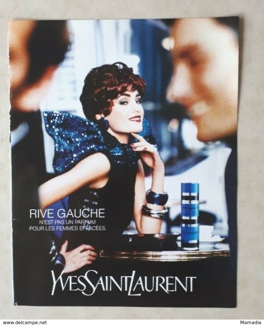 PUBLICITÉ PARFUM - PRINT PERFUME ADVERTISEMENT - RIVE GAUCHE YVES SAINT LAURENT - Reclame