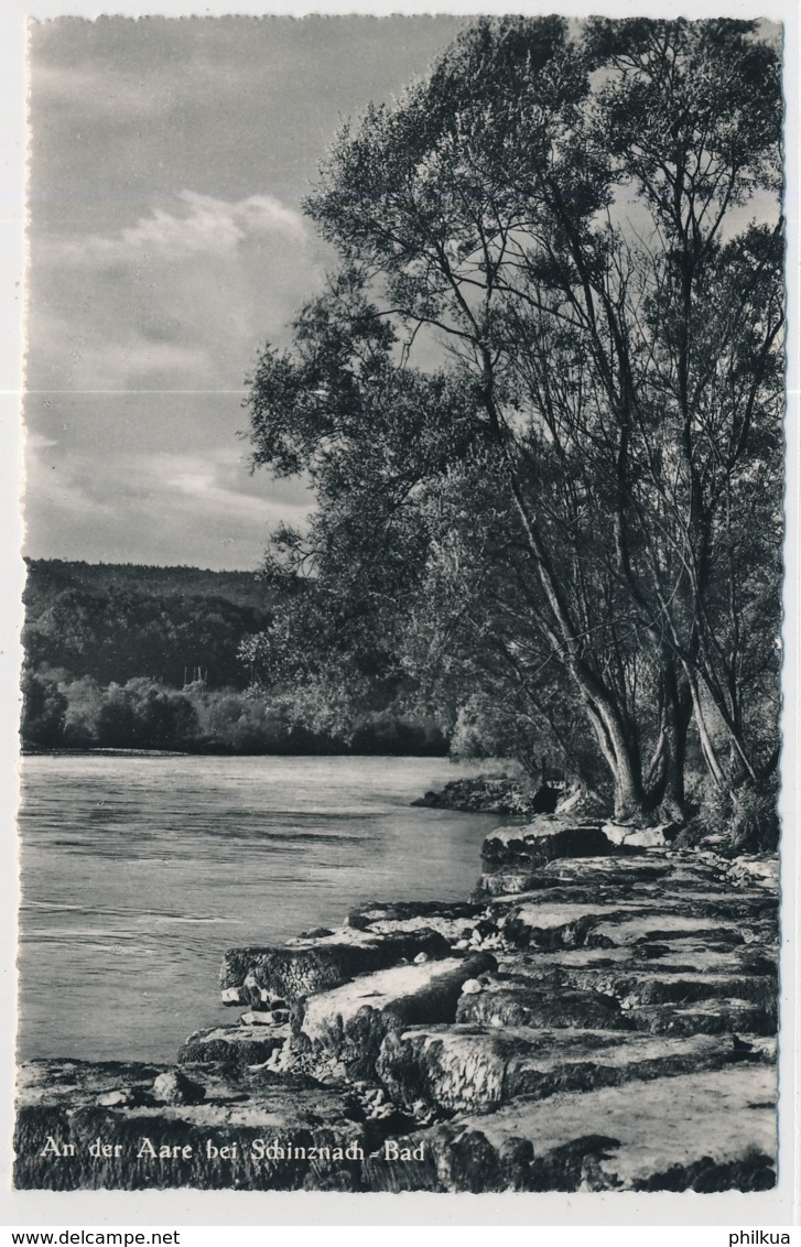 An Der Aare Bei Schinznach-Bad Und K-Stempel Schinznach Bad - Schinznach 