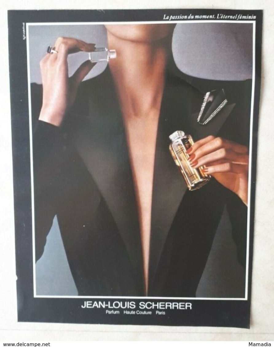 PUBLICITÉ PARFUM - PRINT PERFUME ADVERTISEMENT - JEAN LOUIS SCHERRER - Werbung