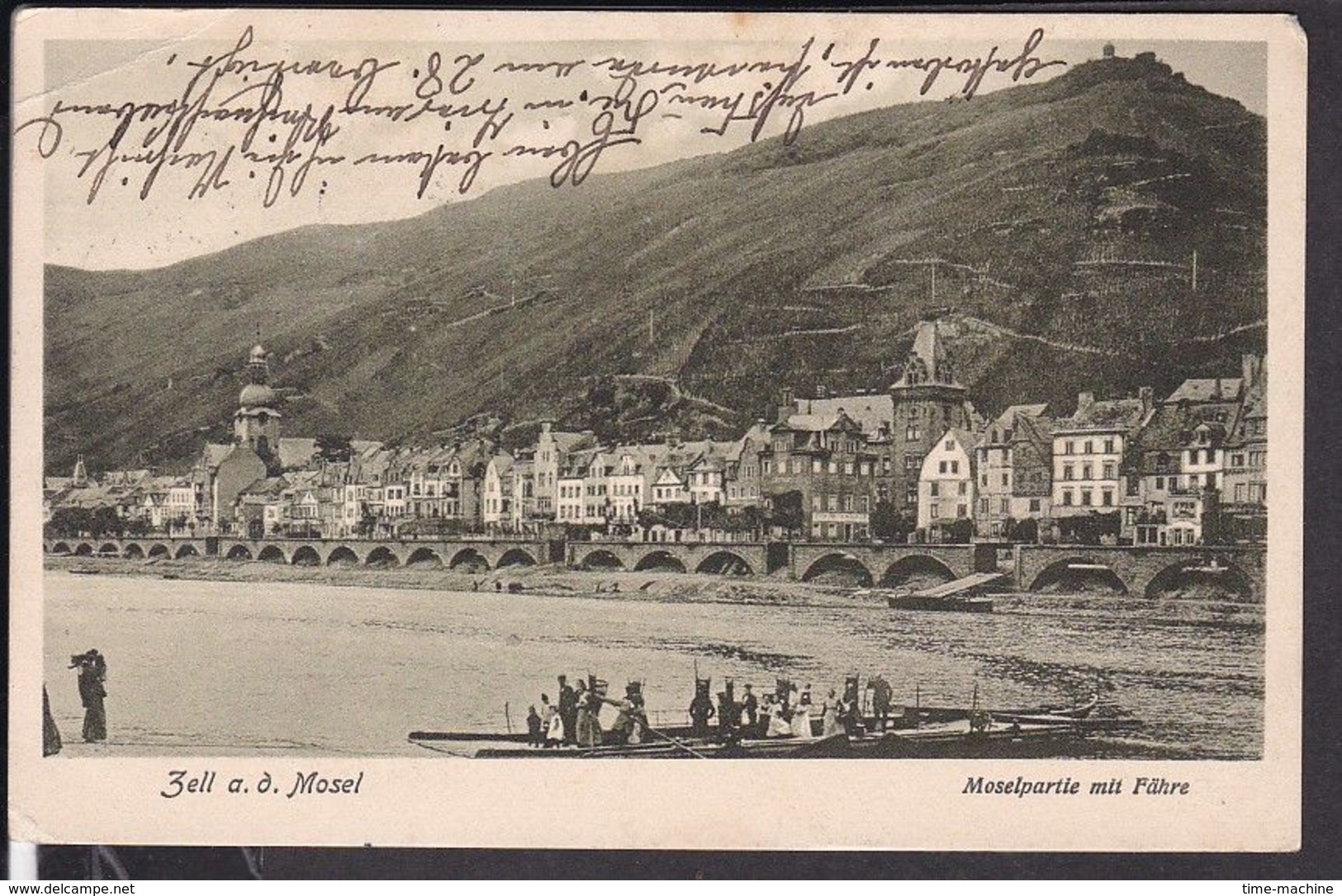 Zell A.d. Mosel Moselpartie Mit Fähre 1921 (gi64) - Zell