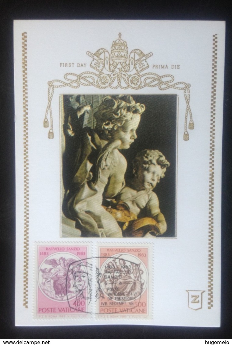 Vatican, Uncirculated Maximum Card, «Art», «Sculpture», «Famous People», «Raffaelo Sanzio», 1983 - Vatican