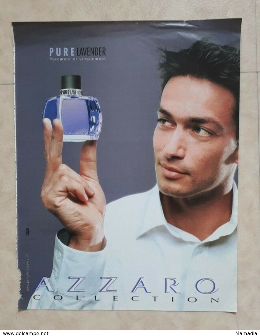 PUBLICITÉ PARFUM - PRINT PERFUME ADVERTISEMENT - PURE LAVENDER AZZARO 2001 - Advertising