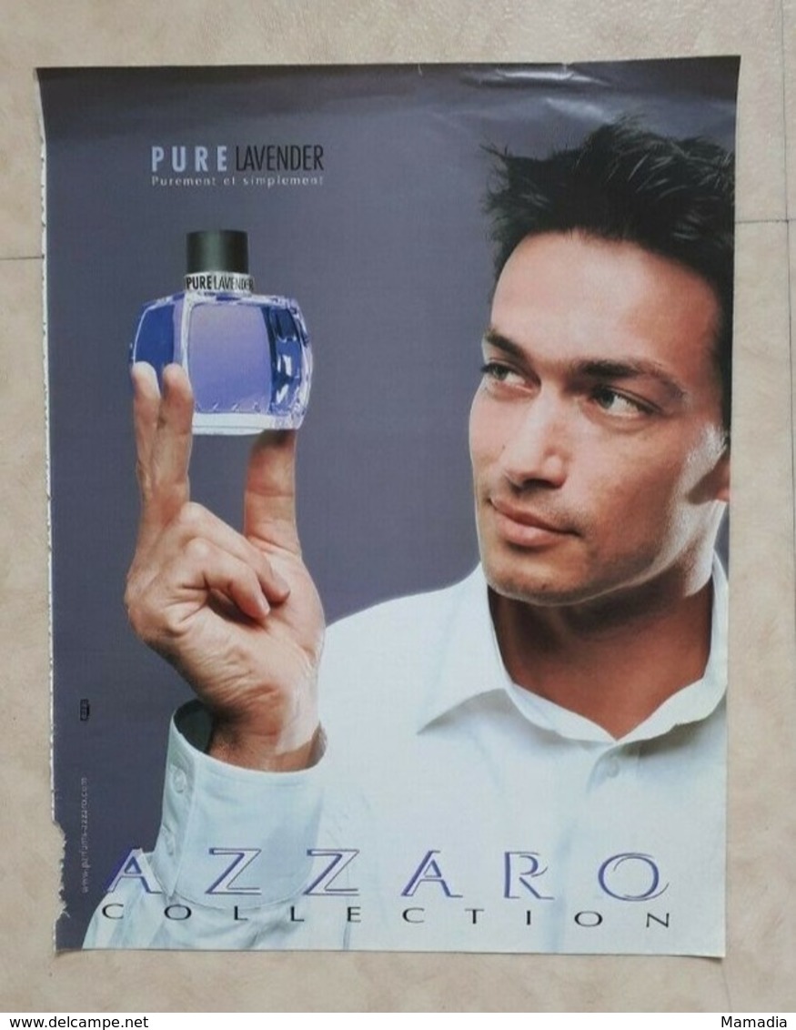 PUBLICITÉ PARFUM - PRINT PERFUME ADVERTISEMENT - PURE LAVENDER AZZARO 2001 - Werbung