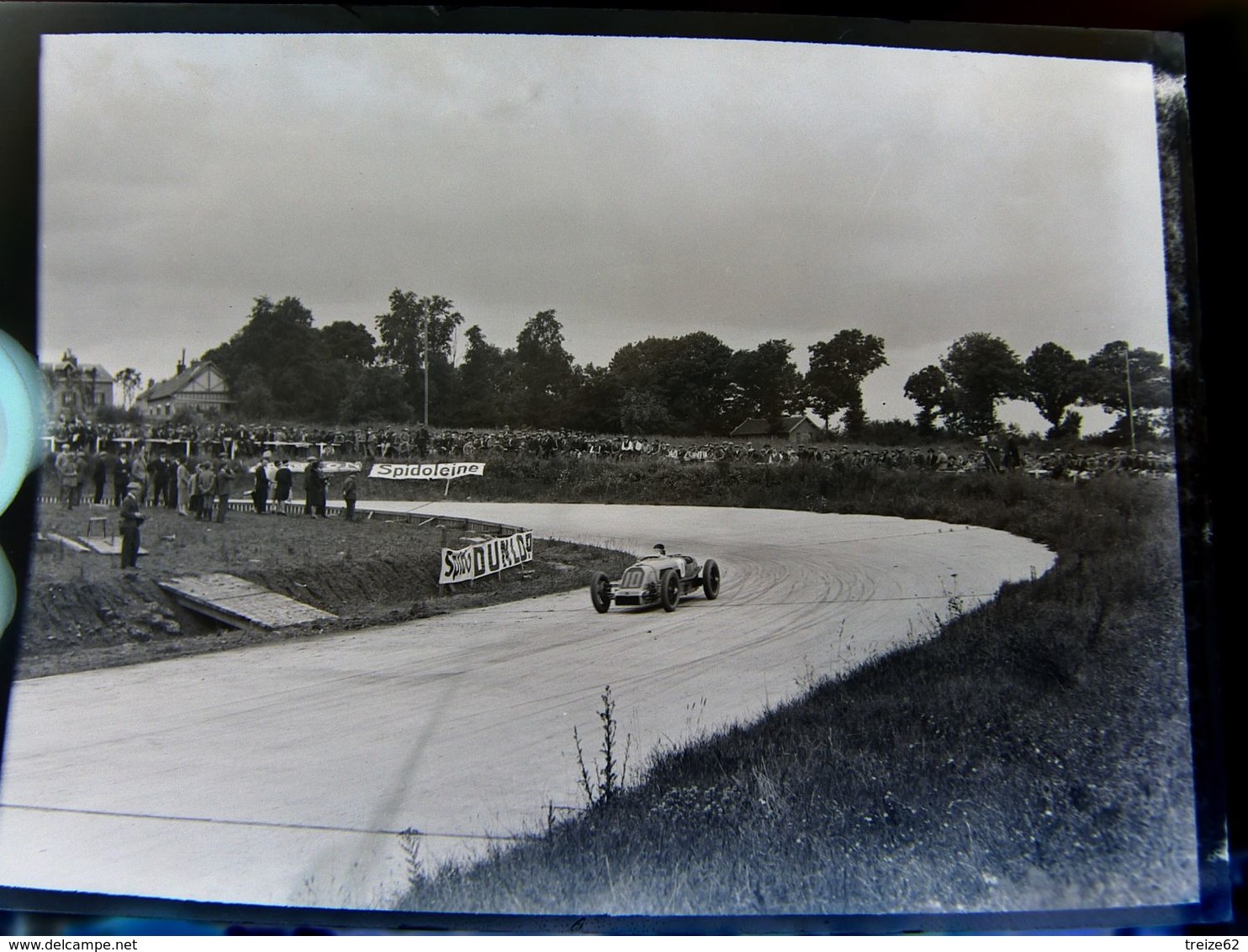 Négatif Souple Photographie Le Circuit De MONTLHERY En  1927 - Cars