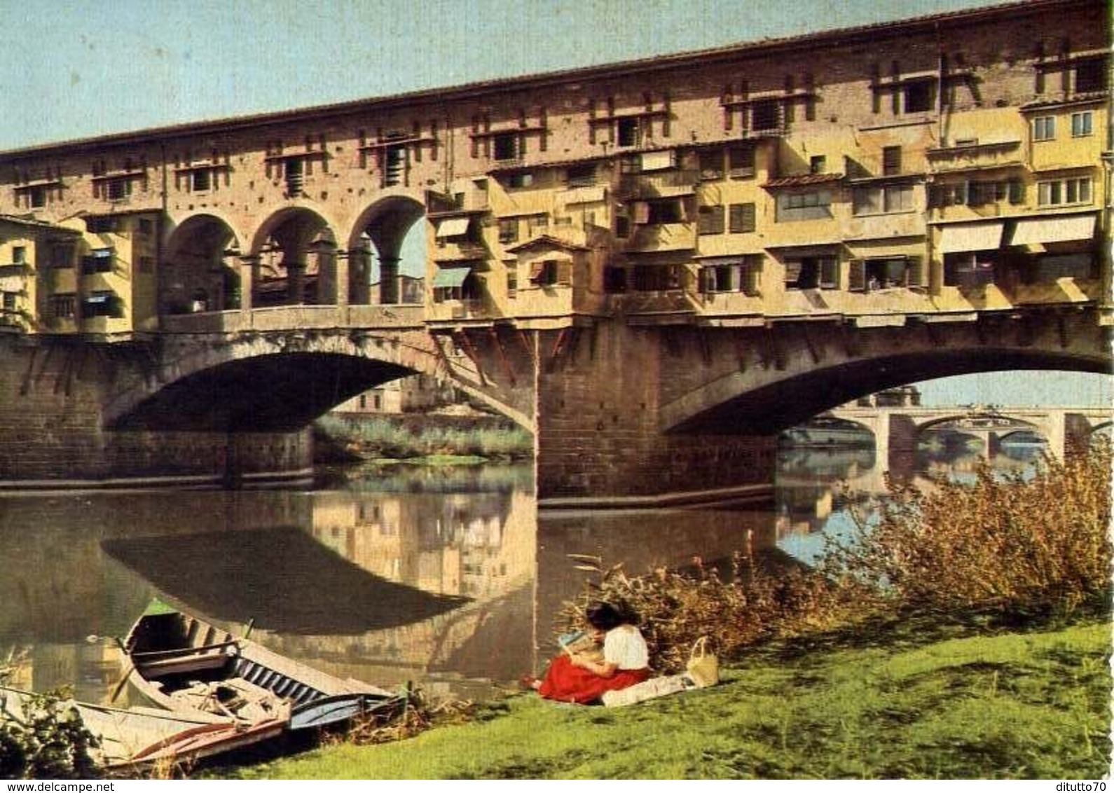 Firenze - Ponte Vecchio - Formato Grande Viaggiata - E 16 - Firenze