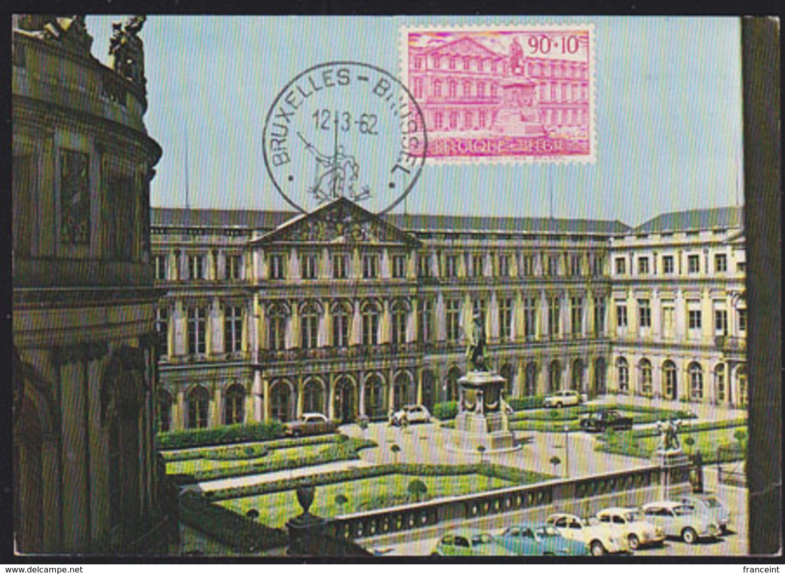 BELGIUM (1962) Royal Library. Maximum Card With First Day Cancel. Scott No B706. - 1961-1970