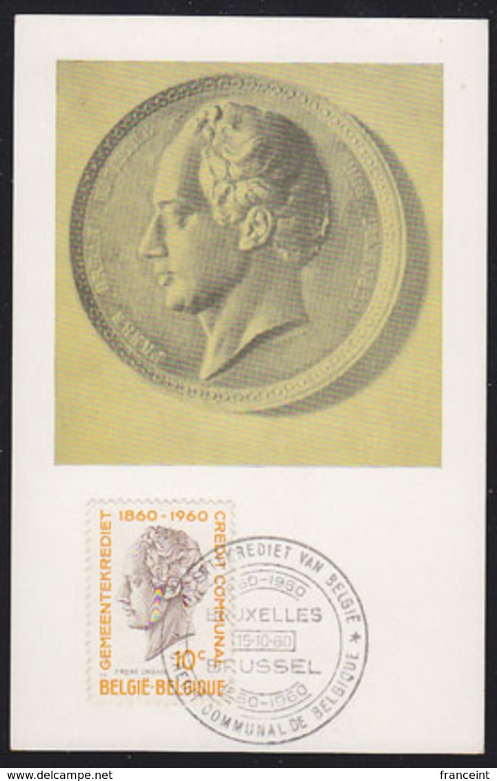 BELGIUM (1960) H. J. W. Frère-Orban. Maximum Card With First Day Cancel. Scott No 556. - 1951-1960