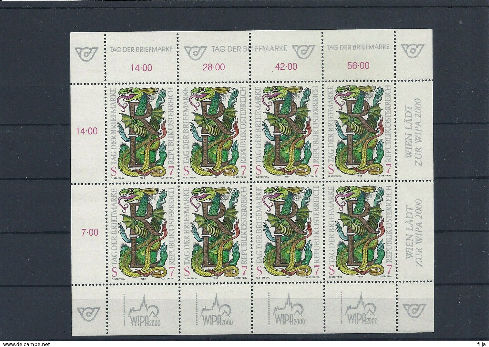 Austria Year 1998 Day The Stamp MNH ** - Nuevos