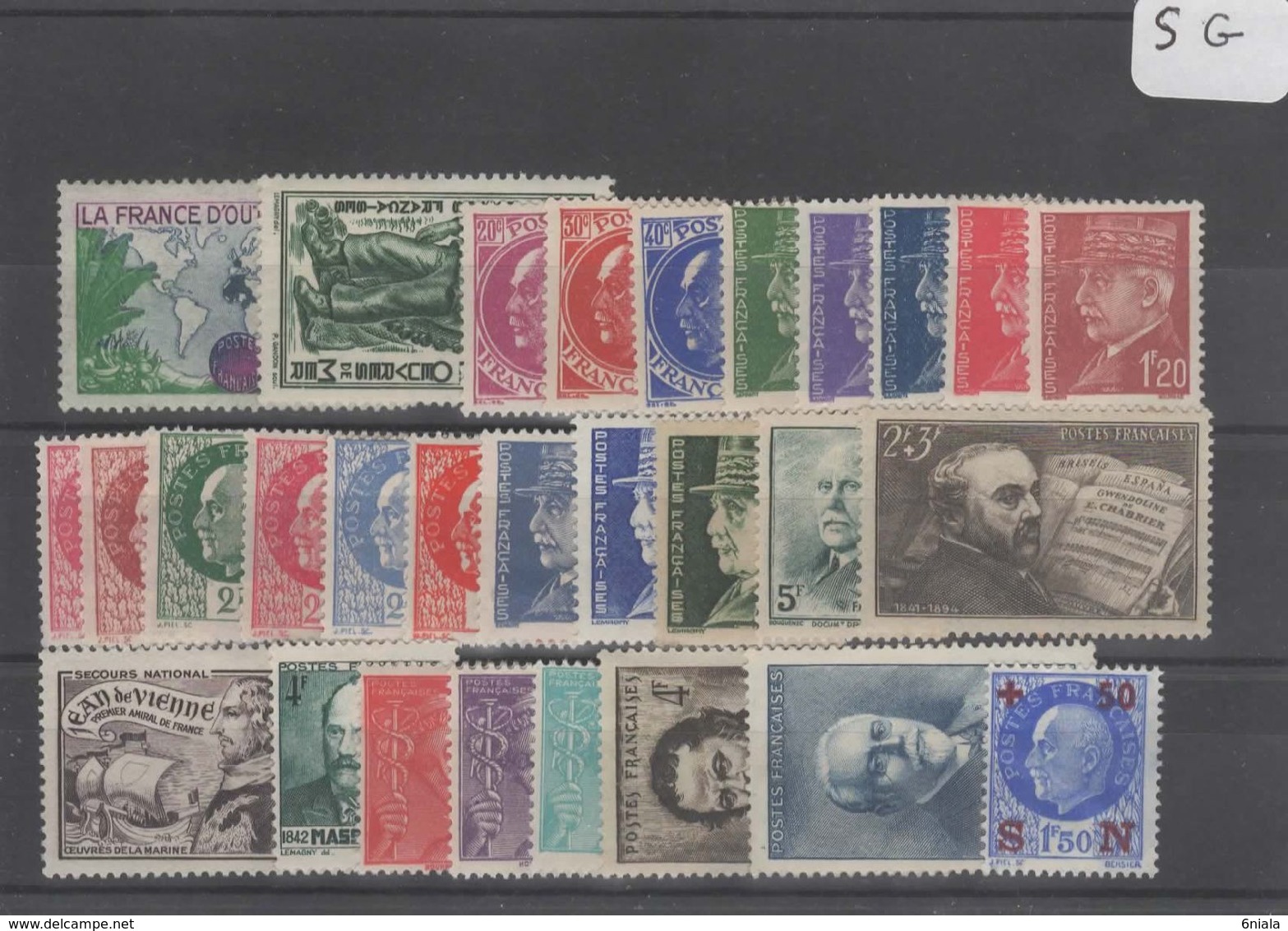 1603  Lot De TIMBRES FRANCE  NEUFS Sans Gomme Entre 1900 Et 1959     2 Euros La Plaquette - Other & Unclassified