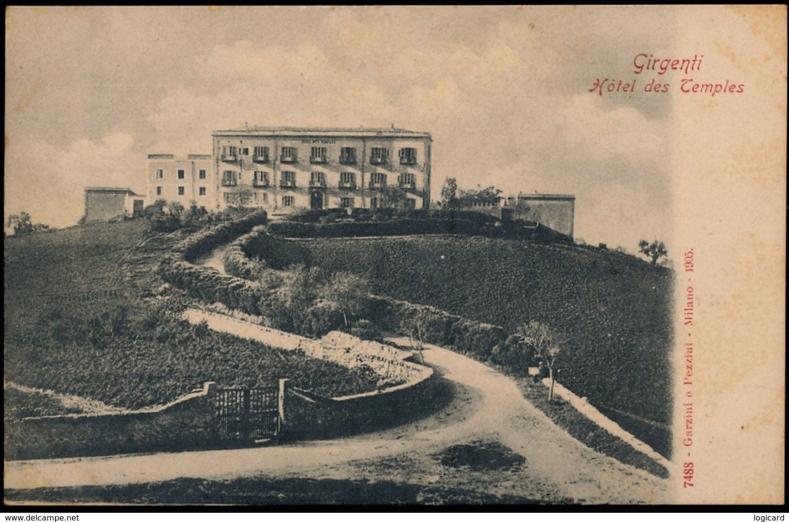 GIRGENTI - HOTEL DES TEMPLES 1905 - Agrigento