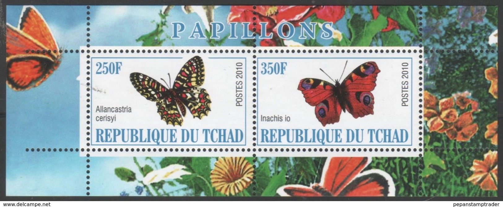 Chad - Butterflies - MNH S/s - Chad (1960-...)