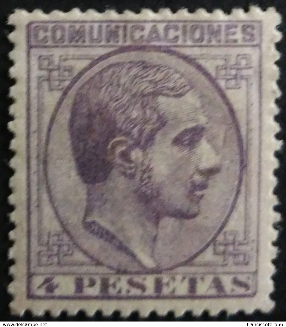 España: Año. 1878 - ( Rey Alfonso XII ). Lujo Nº- *198 Dent. 14 - De Peine. - Ungebraucht