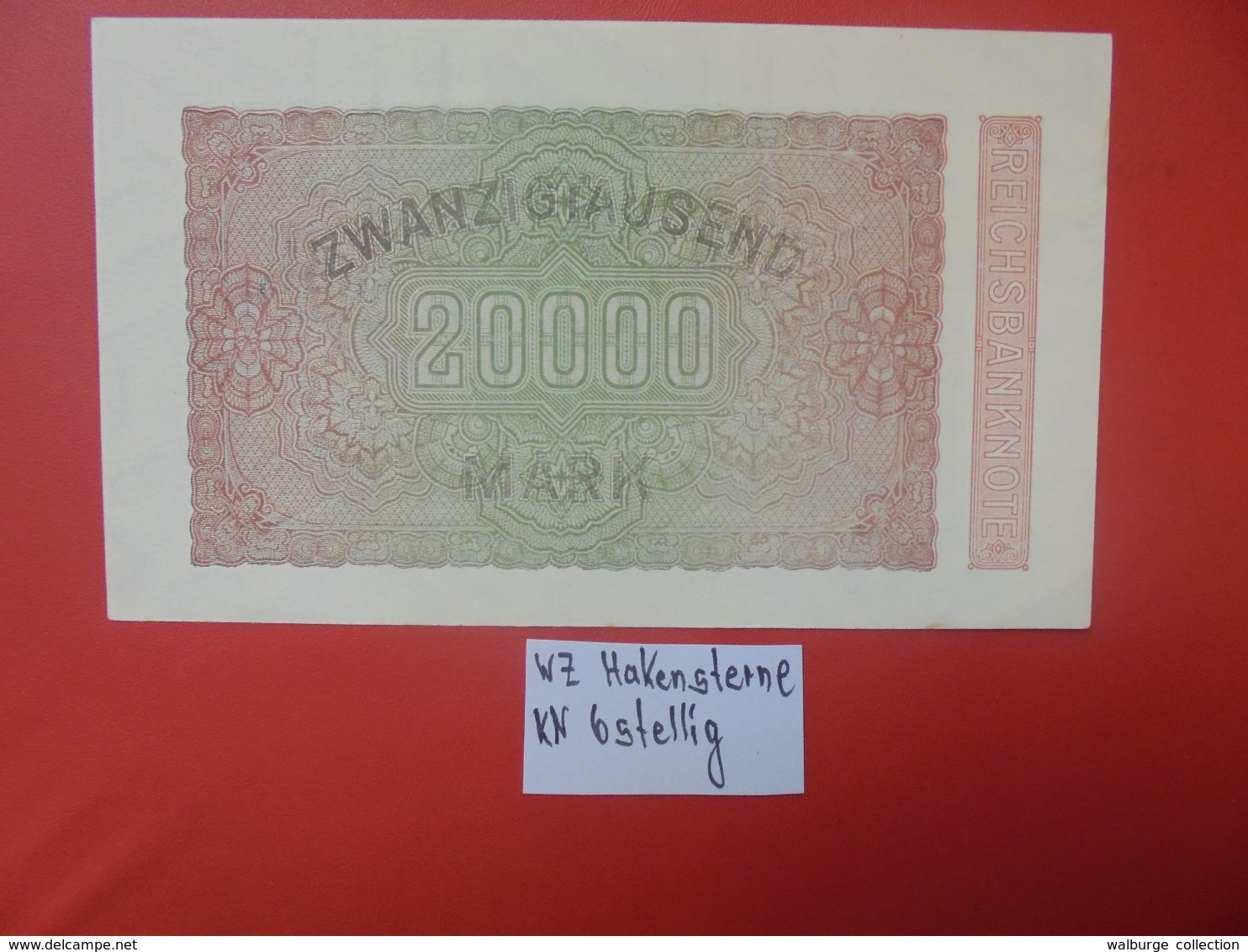 Reichsbanknote 20.000 MARK 1923 VARIANTE 6 CHIFFRES CIRCULER (B.16) - 20000 Mark