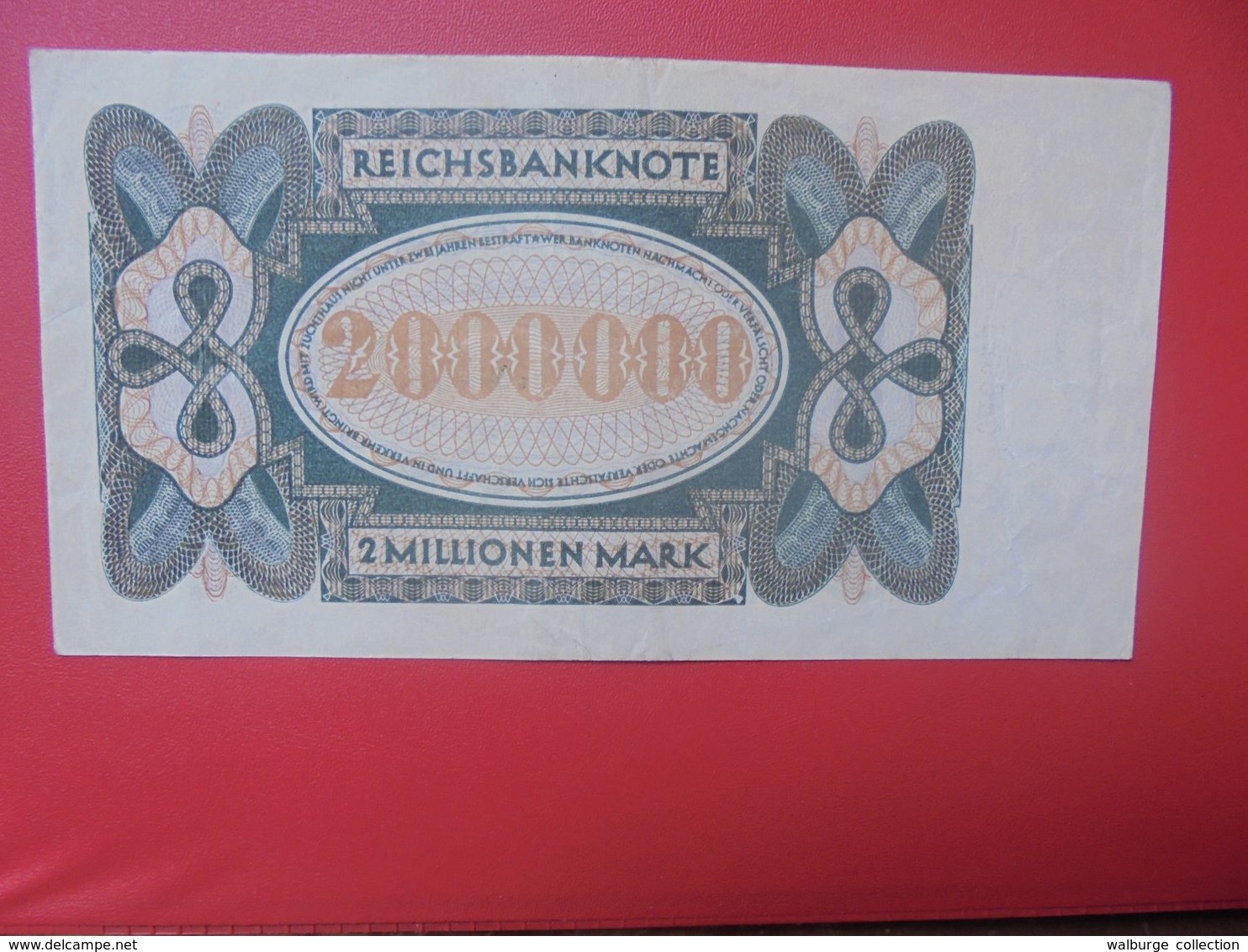 Reichsbanknote 2 MILLIONEN MARK 1923 CIRCULER (B.16) - 2 Millionen Mark