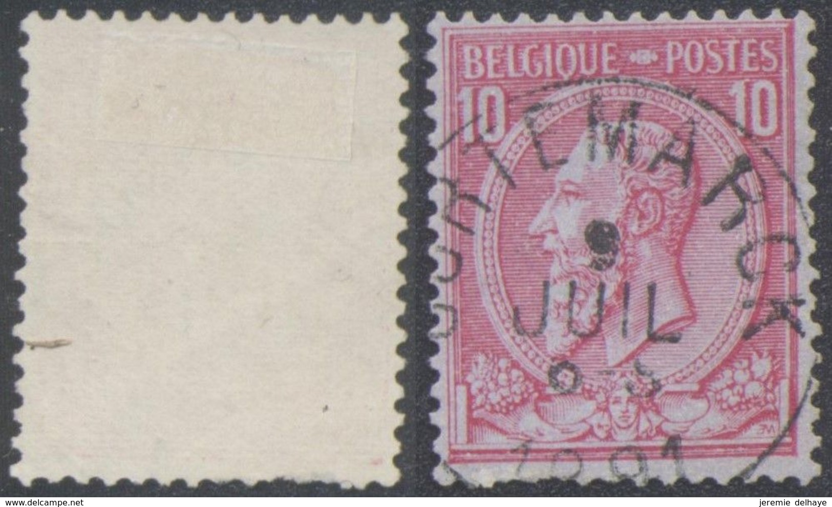 émission 1884 - N°46 Obl Simple Cercle "Cortemarck" - 1884-1891 Léopold II