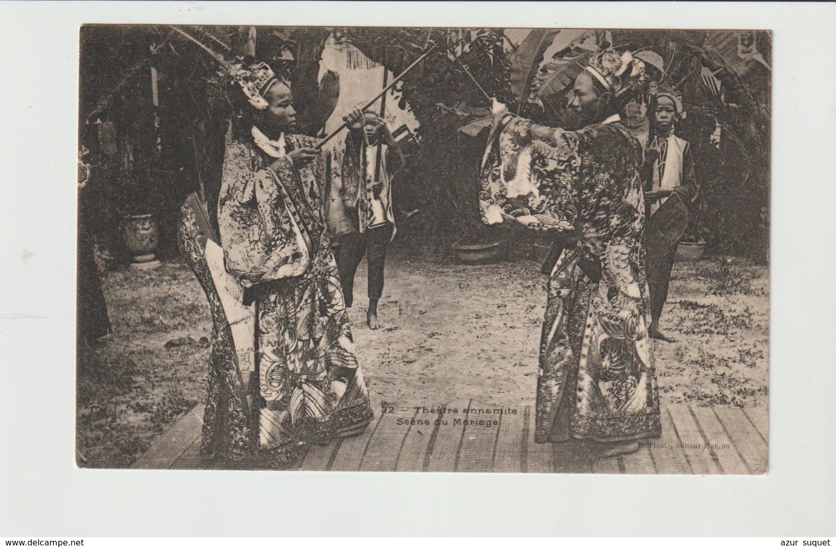 VIETNAM  CPA / THEATRE ANNAMITE / SCENE DU MARIAGE - Vietnam