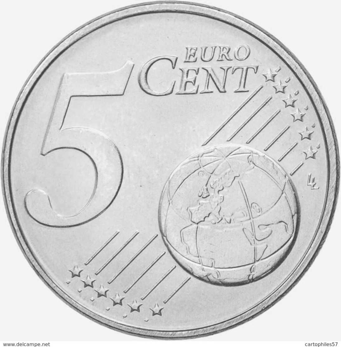 MONNAIE 5 Cents 2002 ALLEMAGNE  Euro Fautée Non Cuivrée Etat Superbe - Errors And Oddities