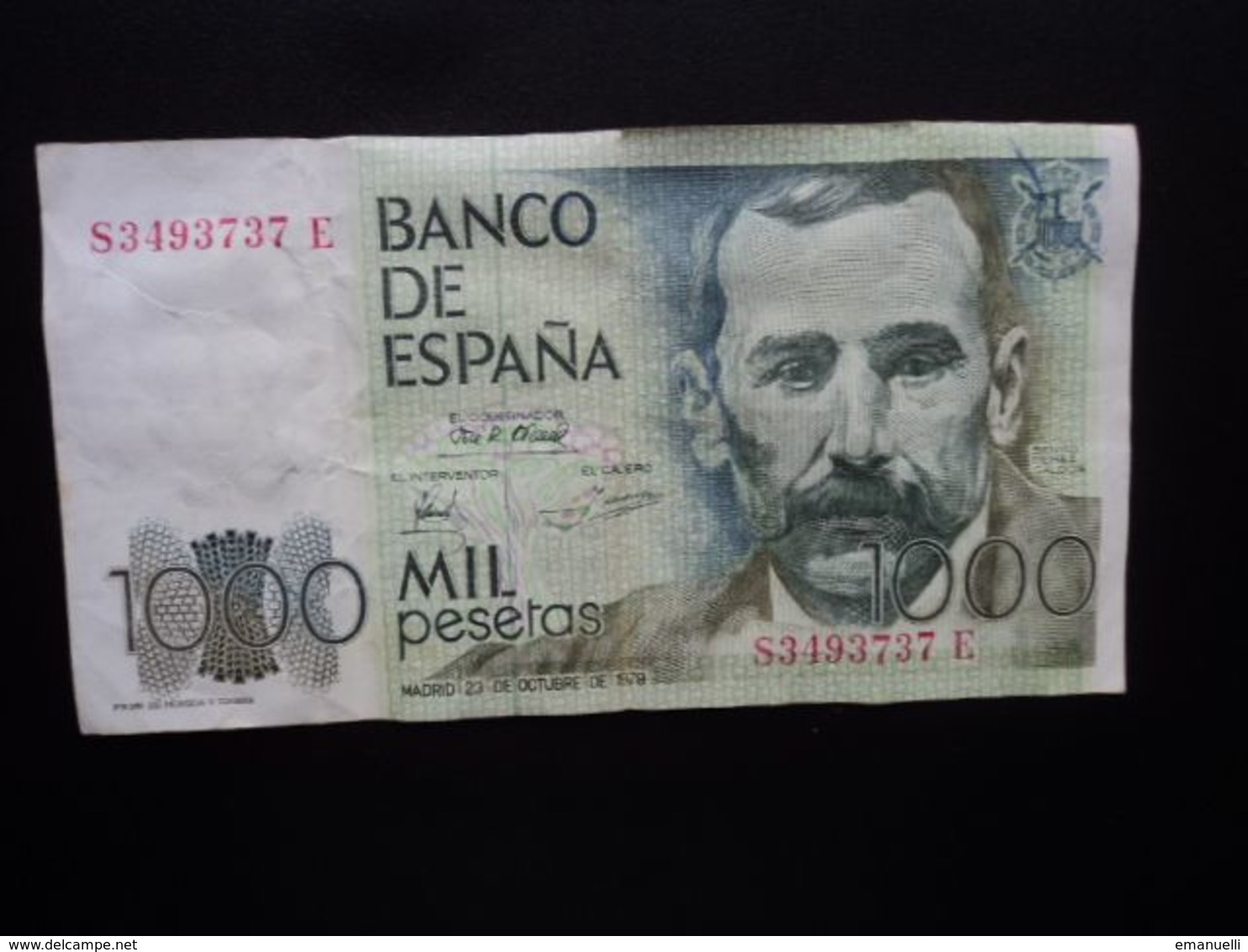 ESPAGNE : 1000 PESETAS   23 - 10 - 1979         CB 208 * / P 158     TTB+ - [ 4] 1975-…: Juan Carlos I.