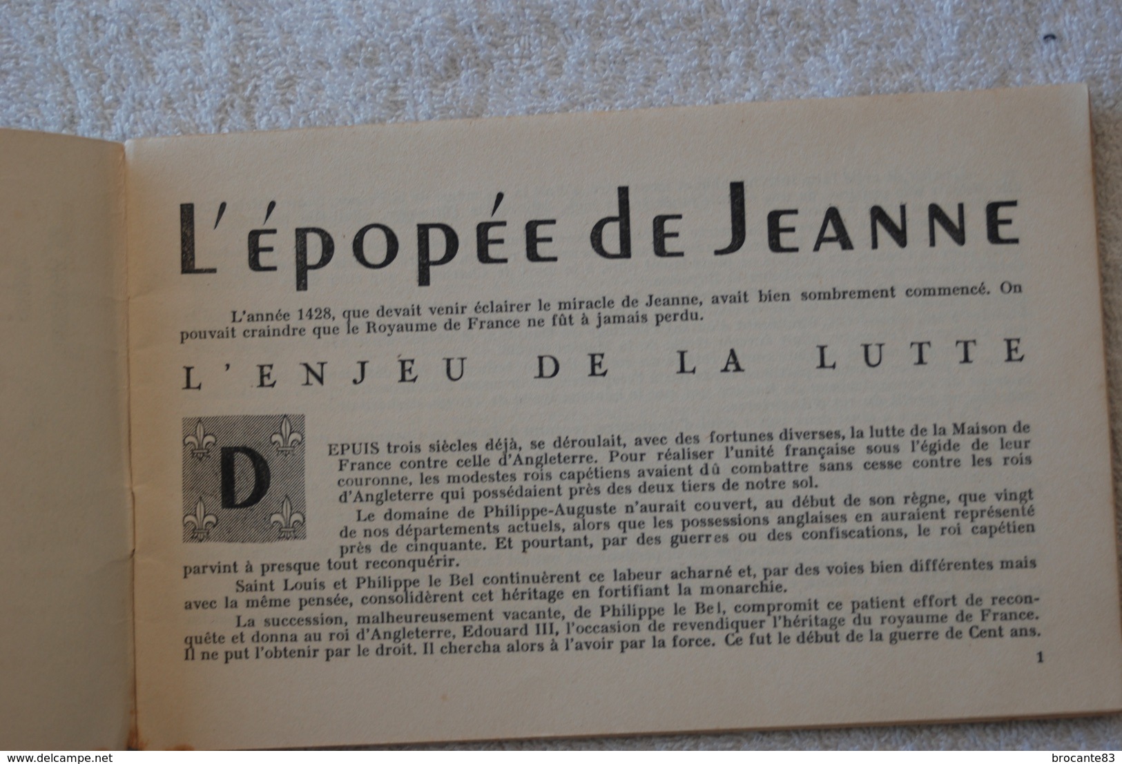 JEANNE D'ARC SA MISSION SON EXEMPLE - EDITION DU SECRETARIAT GENERAL DE L'INFORMATION - Français