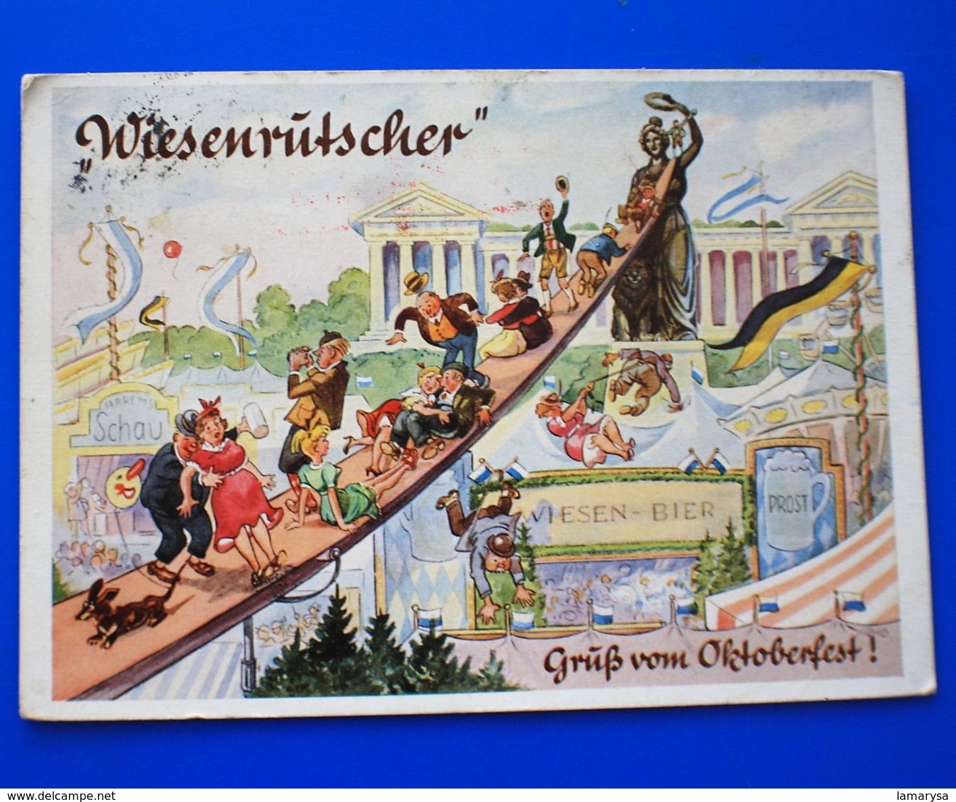 Humorvolle Postkarte VOM OKTOBERFEST München Deutschland-Carte Postale Humoristique Fête De Bière OTTOBERFEST Allemagne - Muenchen