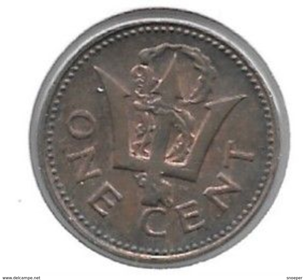 *barbados  1 Cent 1979 Km 10 - Barbades