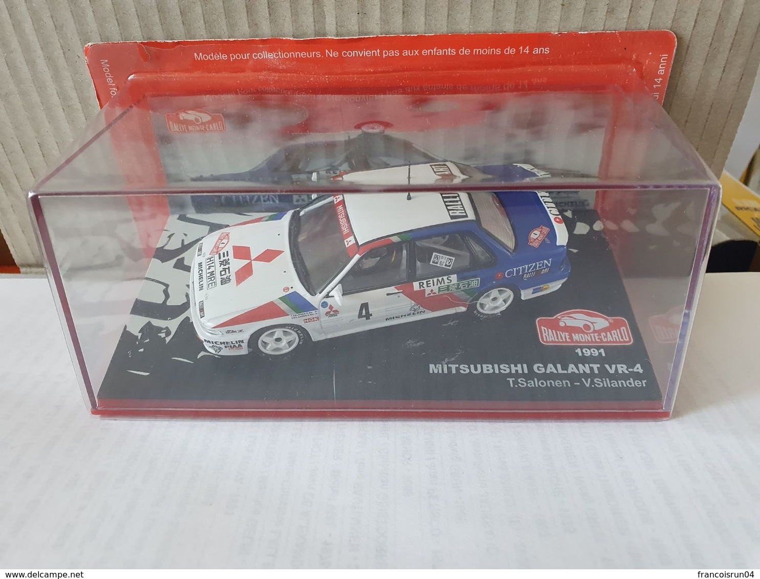 MITSUBISHI GALANT VR-4 T.SALONEN - V.SILANDER 1991 Ref 112 - Rally