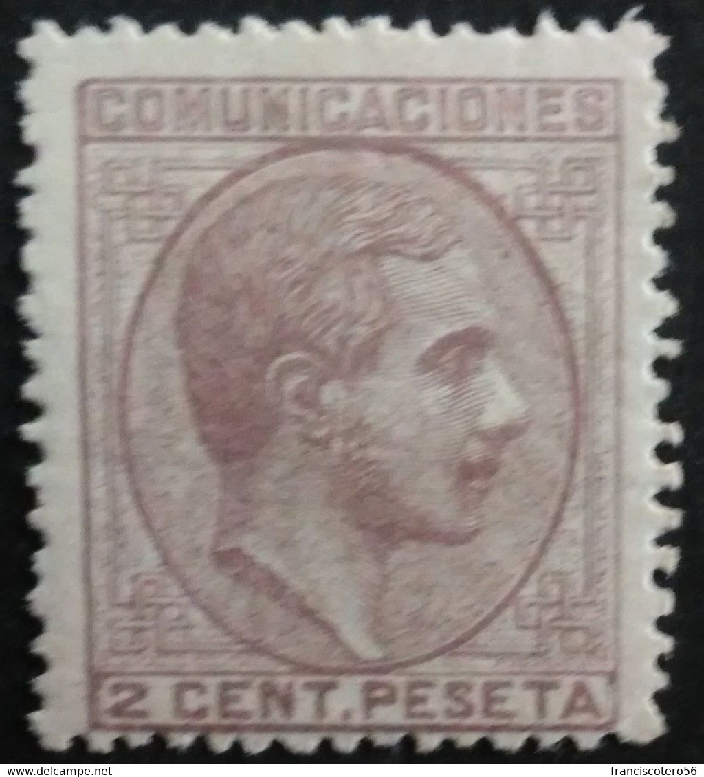 España: Año. 1878 - ( Rey Alfonso II ). Lujo. Nº- *190 - Dent. 14 De Peine. - Neufs