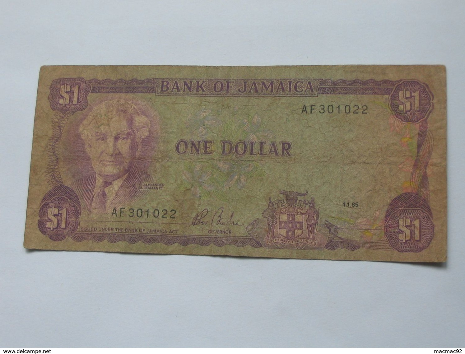 1 One Dollar 1985 - JAMAIQUE - JAMAICA   **** EN  ACHAT IMMEDIAT **** - Jamaique