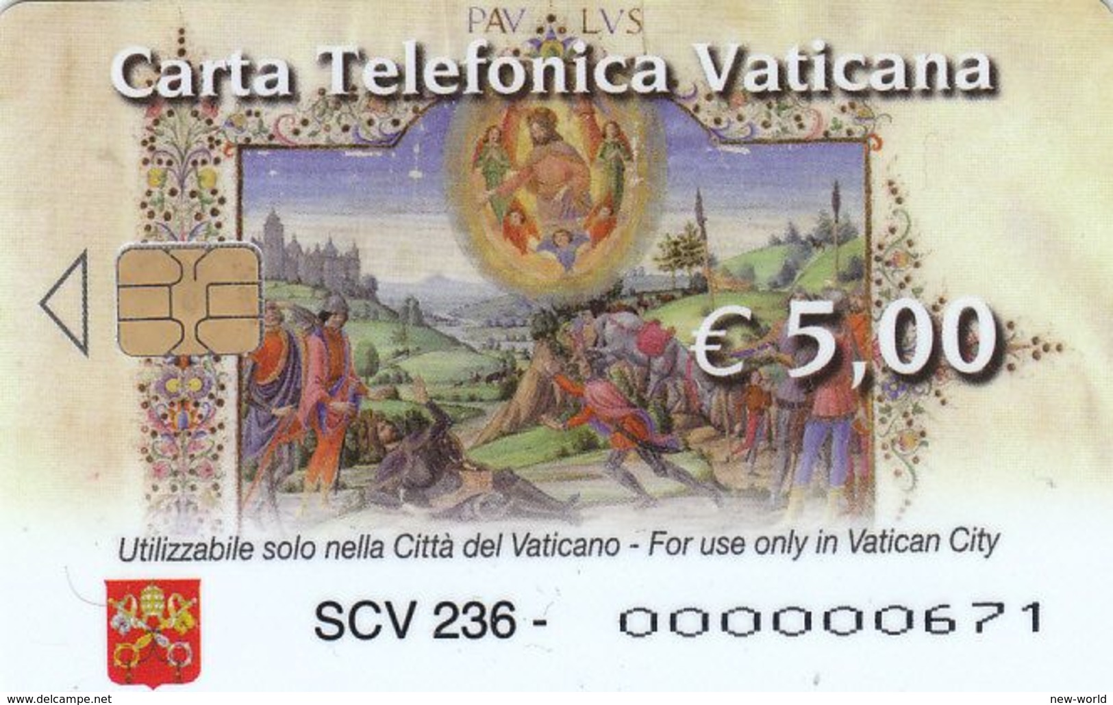 Vatican Chip, La Bibbia, Nuovo Testamanto  SCV 236, Mint, Religion & Bible - Vatican