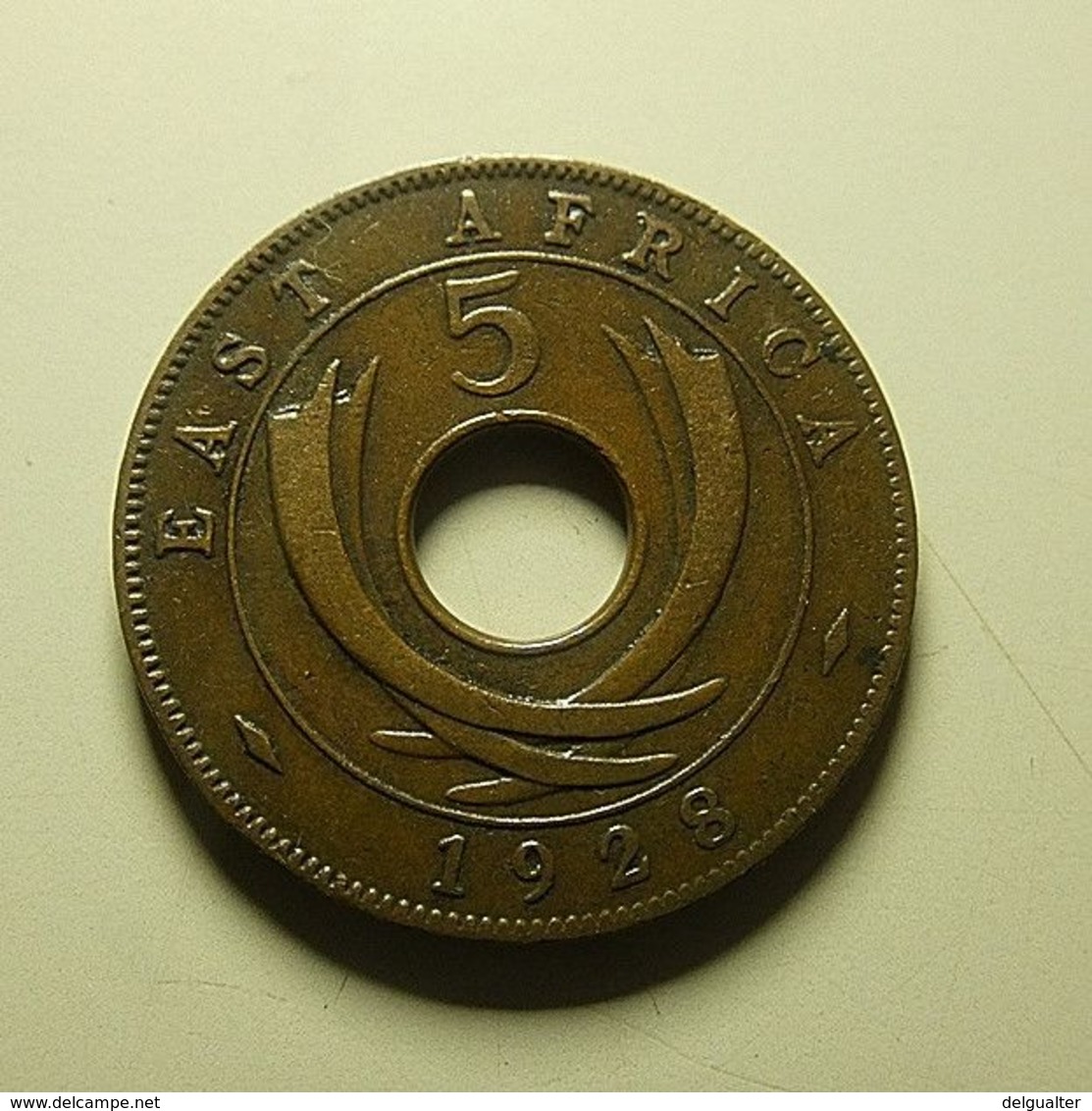 East Africa 5 Cents 1928 - British Colony