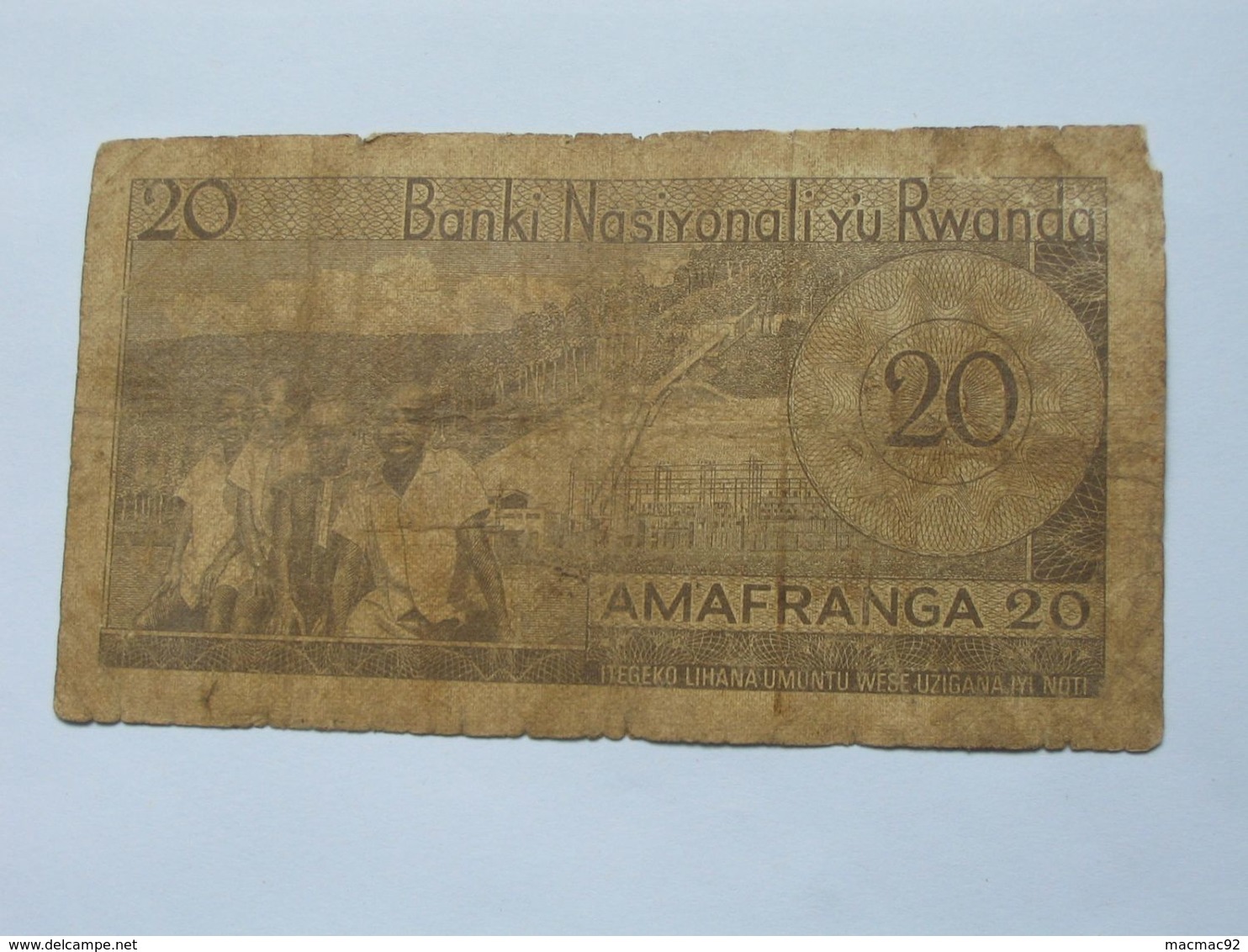 20 Francs 15-03-1969   Banque National Du RWANDA  **** EN ACHAT IMMEDIAT **** - Rwanda