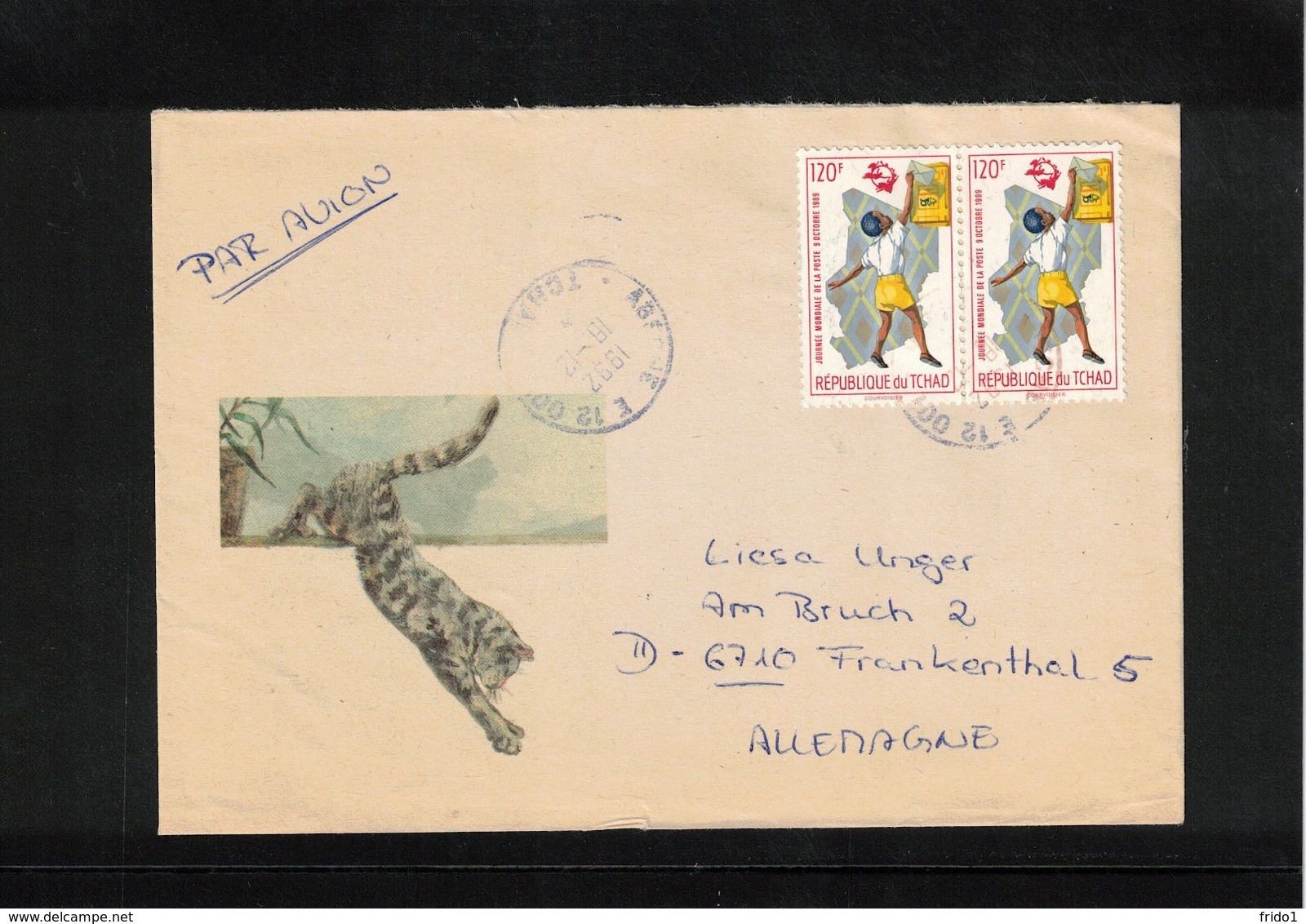 Chad 1992  Interesting Airmail Letter - Chad (1960-...)