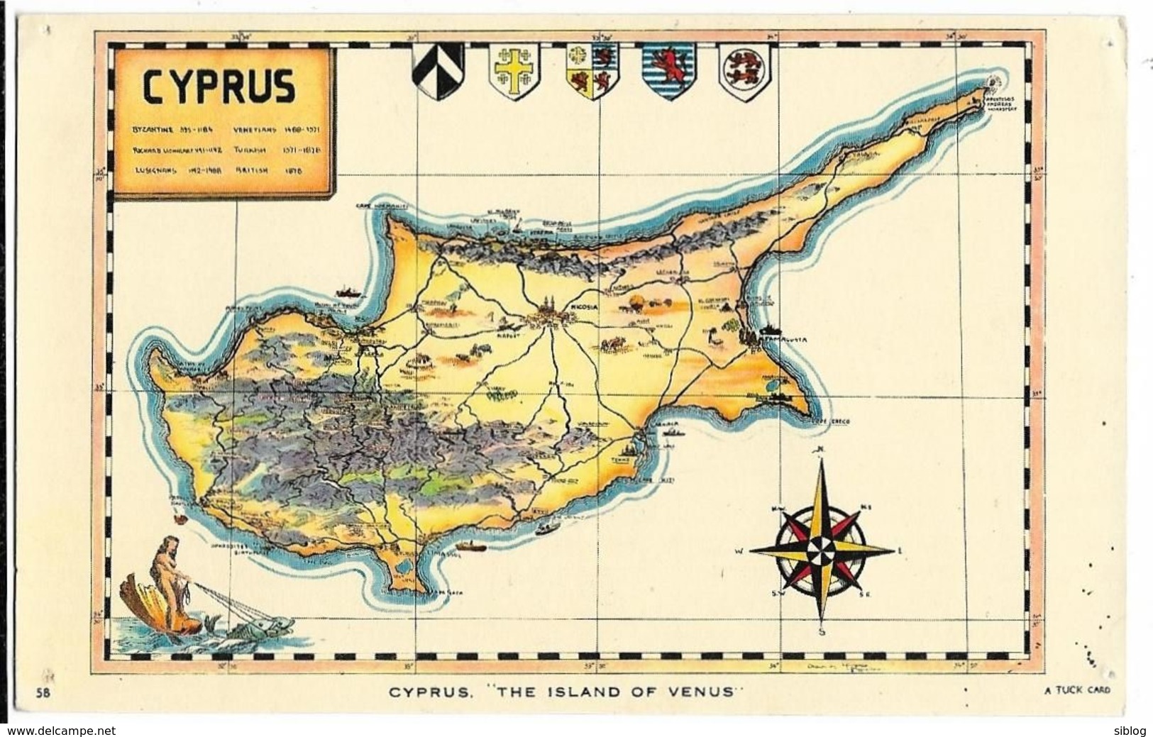 CPA - Carte De CYPRUS - Chypre