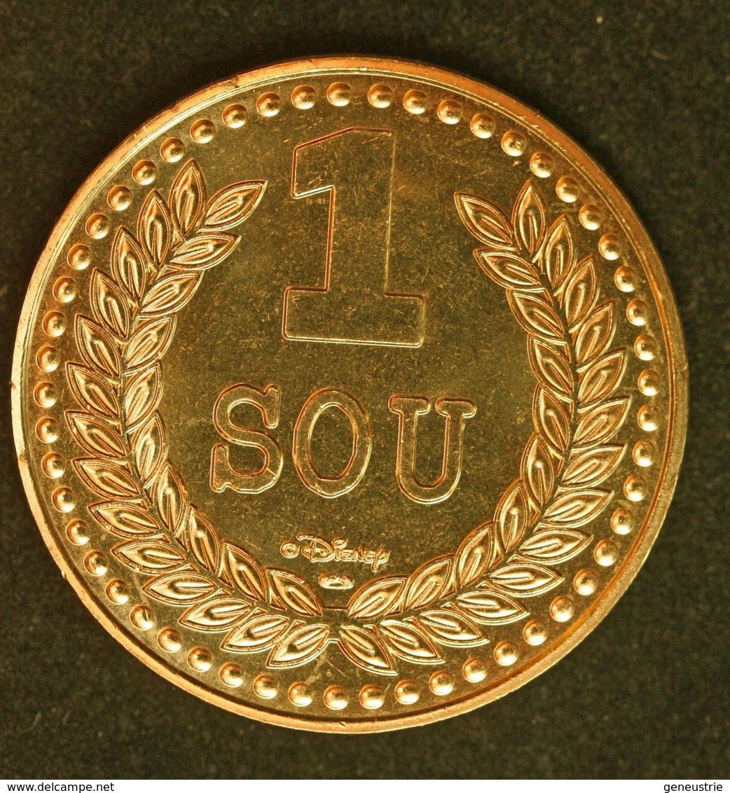 Médaille Jeton "Sou Fétiche - Baltazar Picsou / 1 Sou" Oncle Picsou - Token Uncle Scrooge McDuck - Walt Disney Medal - Otros & Sin Clasificación