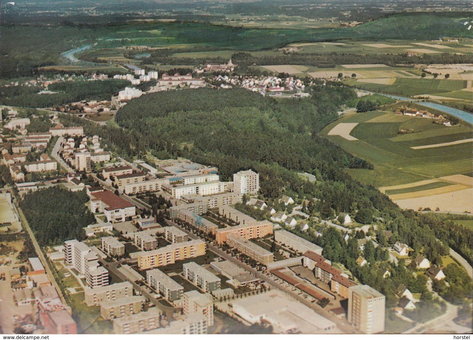 D-84478 Waldkraiburg - Luftbild - Aerial View (60er Jahre) - Waldkraiburg