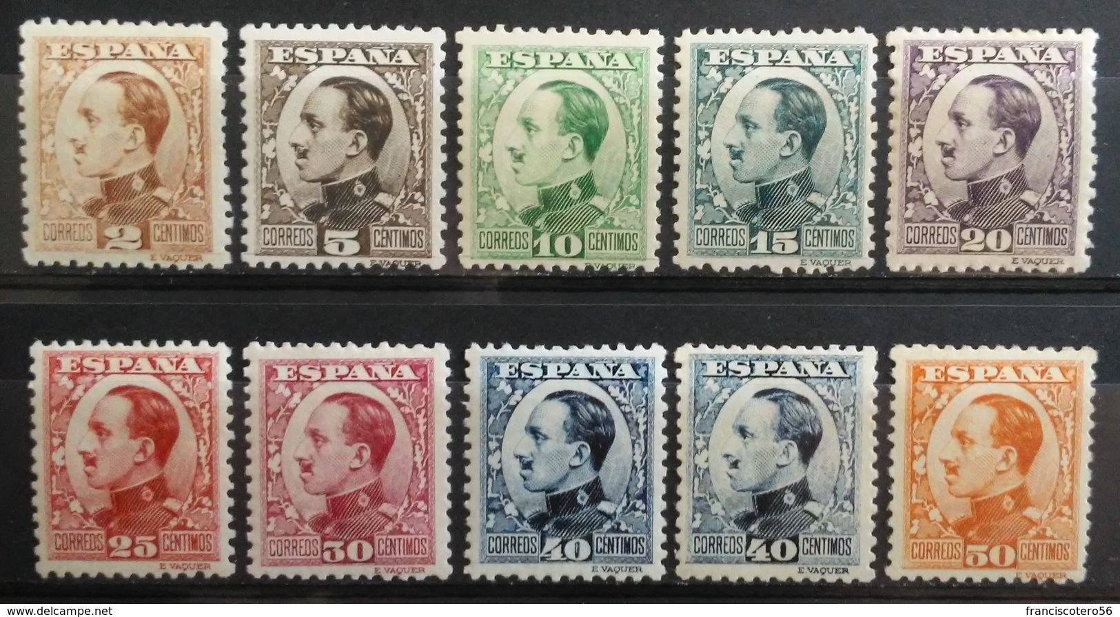 España: Año. 1930 -1931 ( Alfonso XIII. Tipo Vaquer De Perfil ) - Nuevos