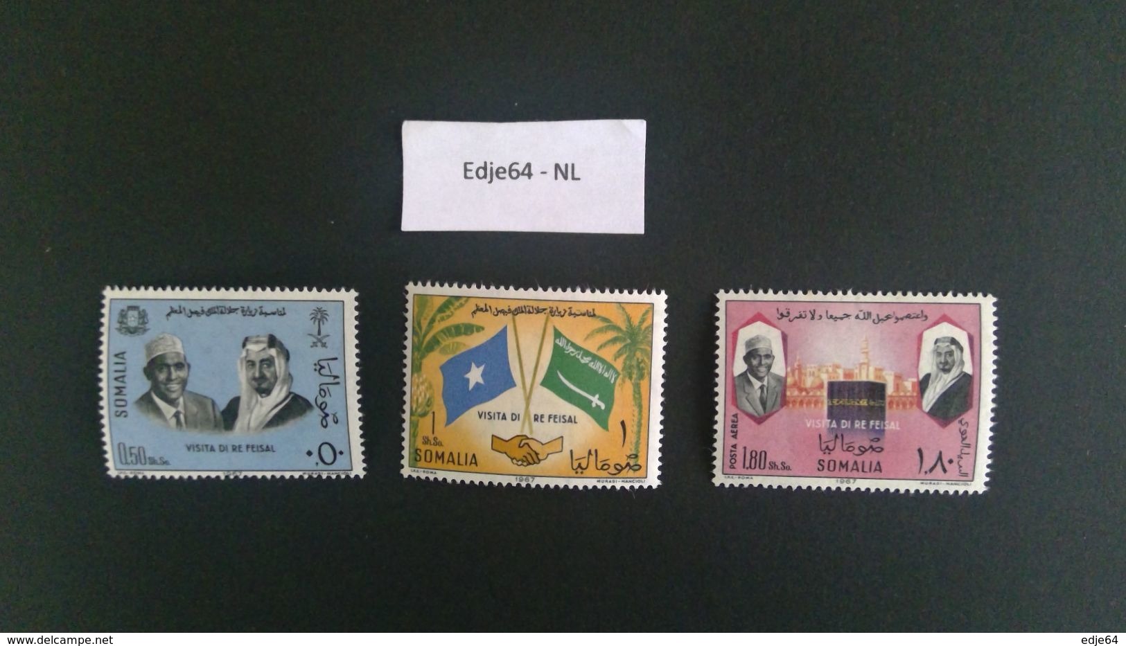 1967 Somalië Bezoek Koning Feisal Van Saoedie Arabië - Somalie (1960-...)