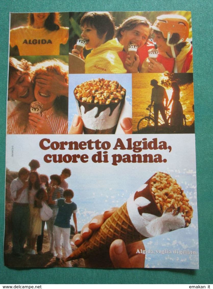 - ADVERTISING PUBBLICITA'  CORNETTO ALGIDA  - 1979 -  OTTIMO - Other & Unclassified