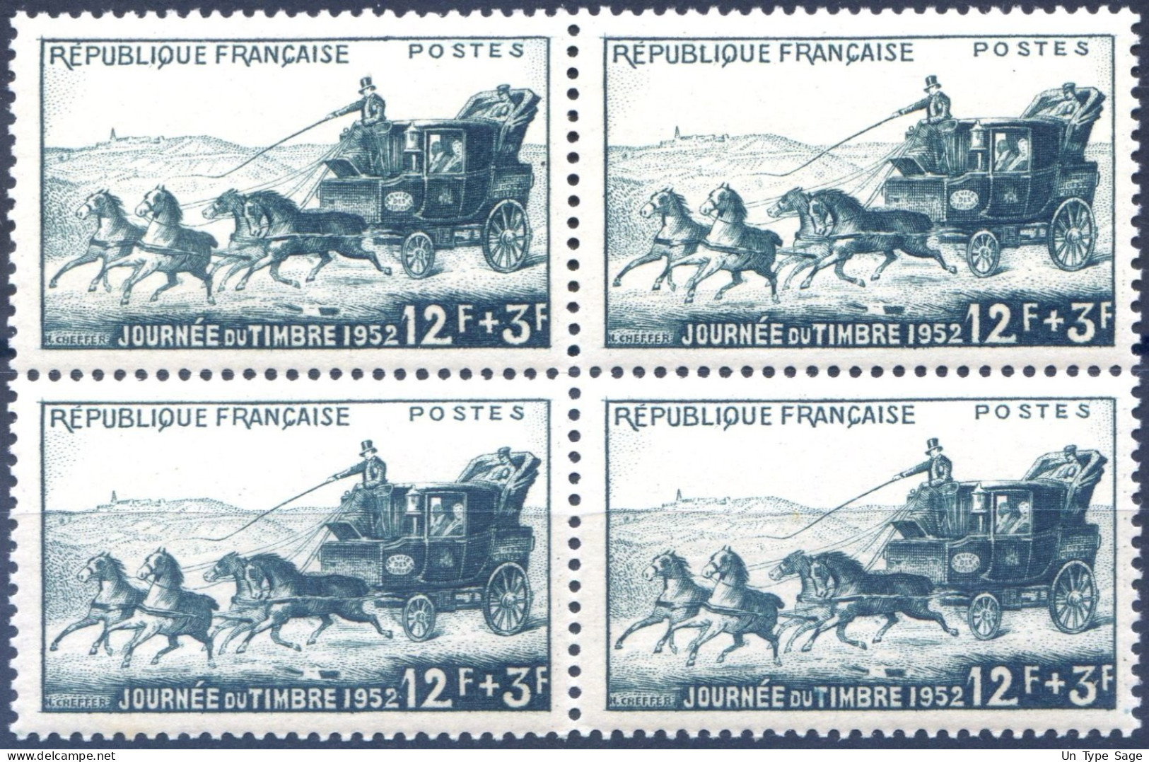 France N°919 - Bloc De Quatre - Neuf** - (F632) - Ungebraucht