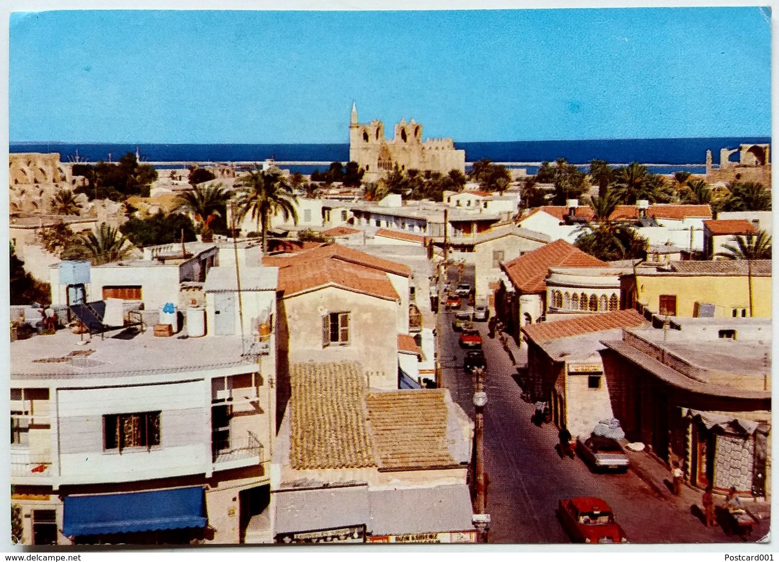 #847  General View To St. Nicholas Cathedral Of Famagusta, Mediterranean Coast  - CYPRUS -  Postcard 1970's - Chypre