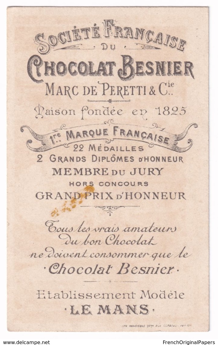 Chromo Dorée Romanet Chocolat Besnier Théâtre Shakespeare Othello Jago Cassius Vitrail Littérature Saynète Acteur A36-78 - Other & Unclassified