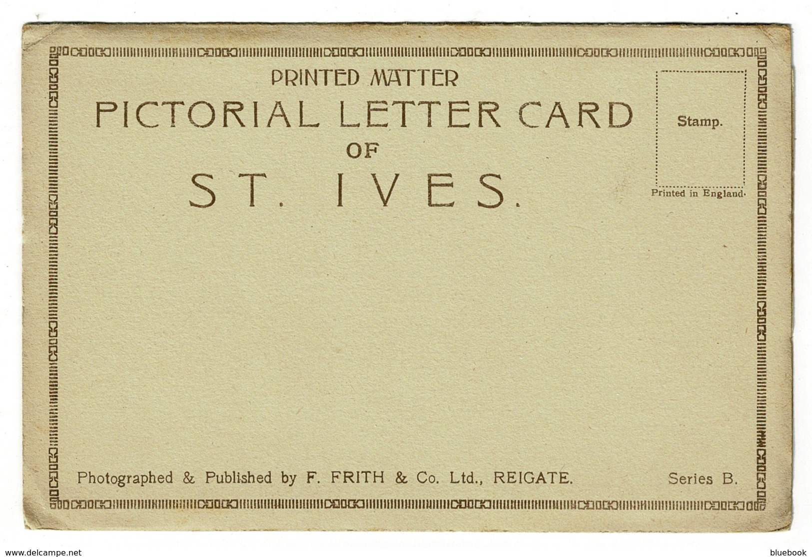 Ref 1384 - Early Frith Letter Card - St Ives Cornwall - 6 Views - St.Ives