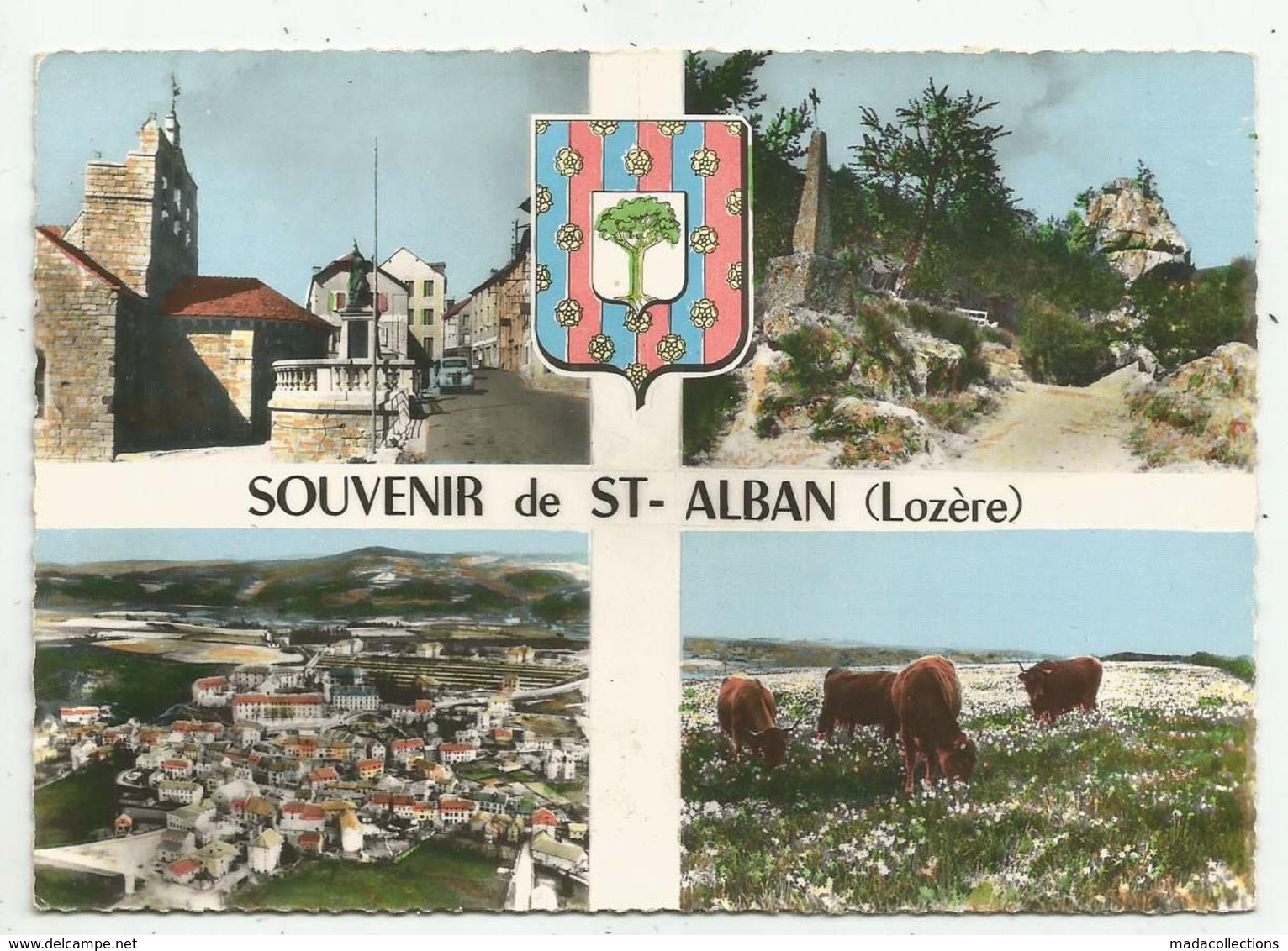St Alban (48 - Lozère) Multi Vues - Saint Alban Sur Limagnole