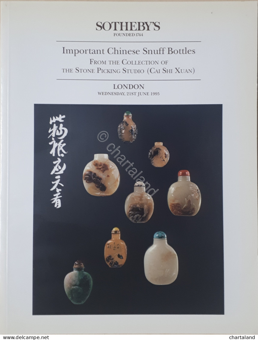 Catalogo Sotheby's - Chinese Snuff Bottles - Tabacco Da Fiuto - Ed. June 1995 - Other & Unclassified