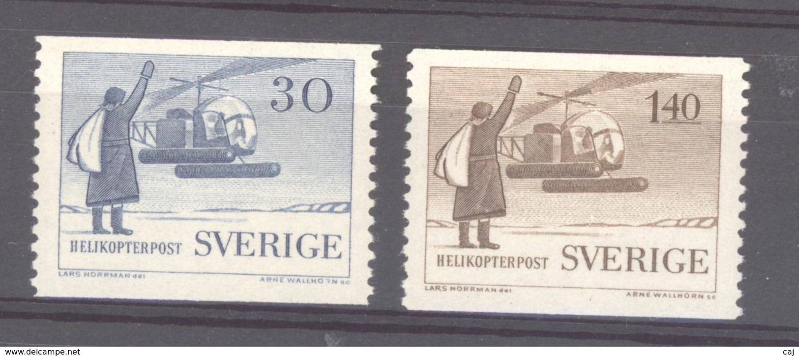 Suède  -  Avion  :   Yv  8-9  ** - Unused Stamps