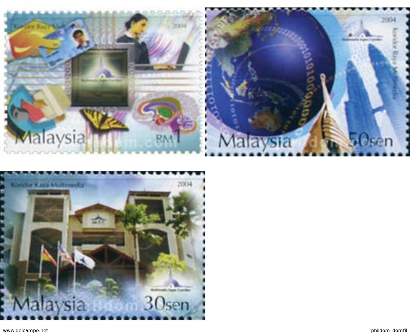 Ref. 172525 * MNH * - MALAYSIA. 2004. 	MULTIMEDIA CORRIDOR	 . CORREDOR MULTIMEDIA - Malaysia (1964-...)