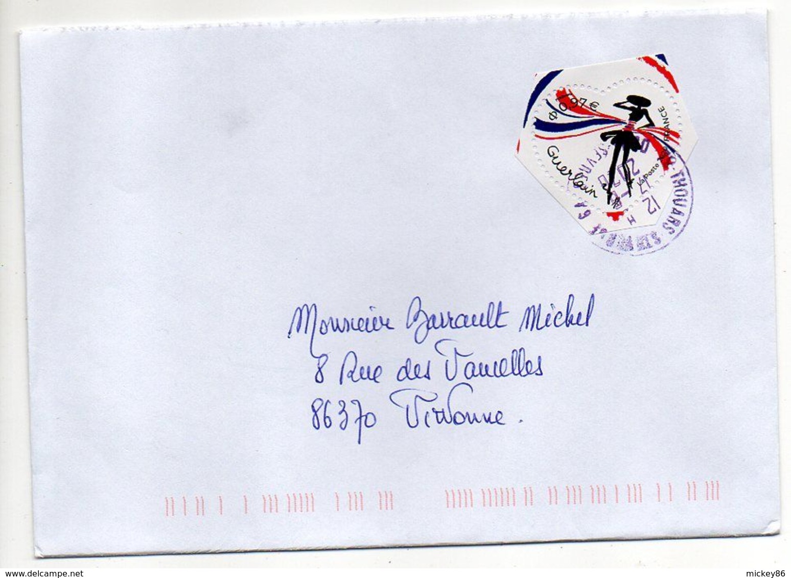 2020 --tp  Coeur De Guerlain  Seul Sur Lettre   ---- Cachet Rond - 1961-....