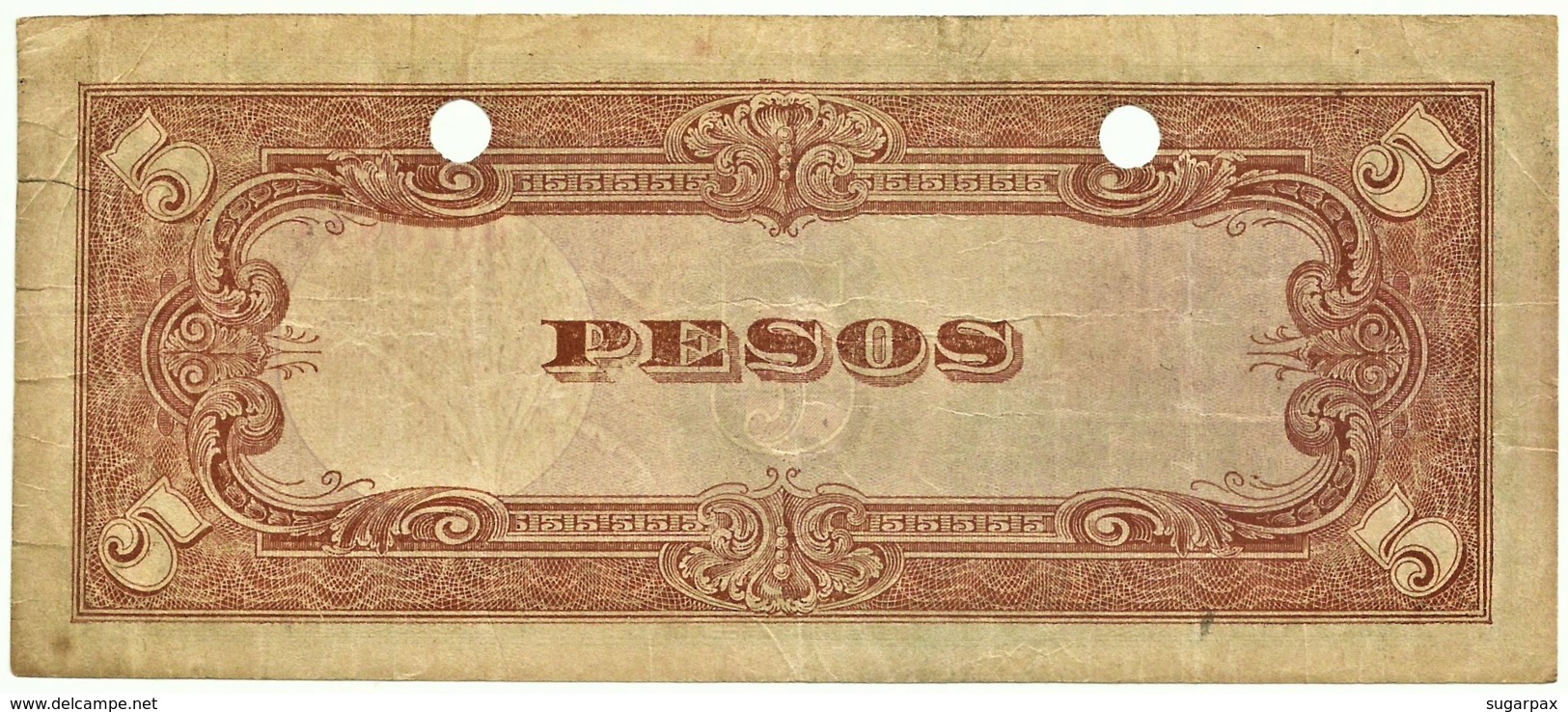 PHILIPPINES - 5 Pesos - ND ( 1943 ) WWII - Pick 110 - Serie 51 - Japanese Occupation - Philippines