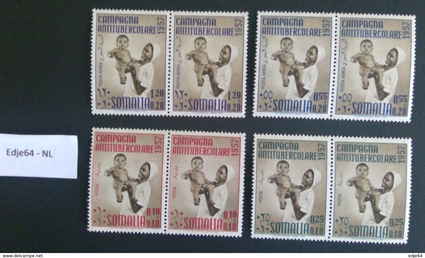 1957 Italiaans Somaliland Tuberculosebestrijding - Somalia